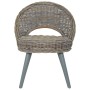Butaca de ratán kubu gris de , Sillones - Ref: Foro24-285230, Precio: 208,37 €, Descuento: %