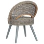 Butaca de ratán kubu gris de , Sillones - Ref: Foro24-285230, Precio: 208,37 €, Descuento: %