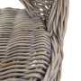 Butaca de ratán kubu gris de , Sillones - Ref: Foro24-285230, Precio: 208,37 €, Descuento: %