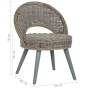 Butaca de ratán kubu gris de , Sillones - Ref: Foro24-285230, Precio: 208,37 €, Descuento: %