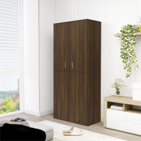 Mueble zapatero madera de ingeniería marrón roble 80x39x178 cm de , Zapateros y organizadores de calzado - Ref: Foro24-815533...
