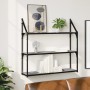 Estantería de pared madera ingeniería gris Sonoma 80x21x78,5cm de , Estantes y estanterías - Ref: Foro24-835457, Precio: 37,3...