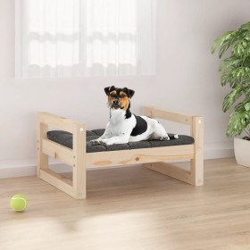 Cama para perros madera maciza de pino 55,5x45,5x28 cm de , Camas para perros - Ref: Foro24-821467, Precio: 39,65 €, Descuent...