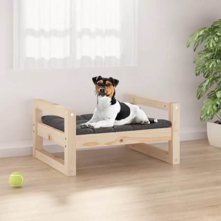 Cama para perros madera maciza de pino 55,5x45,5x28 cm de , Camas para perros - Ref: Foro24-821467, Precio: 39,65 €, Descuent...