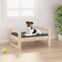 Cama para perros madera maciza de pino 55,5x45,5x28 cm de , Camas para perros - Ref: Foro24-821467, Precio: 39,65 €, Descuent...