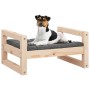 Cama para perros madera maciza de pino 55,5x45,5x28 cm de , Camas para perros - Ref: Foro24-821467, Precio: 39,65 €, Descuent...