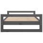 Cama para perros madera maciza de pino gris 95,5x65,5x28 cm de , Camas para perros - Ref: Foro24-821484, Precio: 76,53 €, Des...