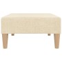 Taburete de tela color crema 78x56x32 cm de , Otomanas - Ref: Foro24-337677, Precio: 52,94 €, Descuento: %