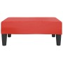 Reposapiés de cuero sintético rojo 78x56x32 cm de , Otomanas - Ref: Foro24-337713, Precio: 49,09 €, Descuento: %