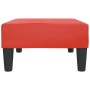 Reposapiés de cuero sintético rojo 78x56x32 cm de , Otomanas - Ref: Foro24-337713, Precio: 49,09 €, Descuento: %