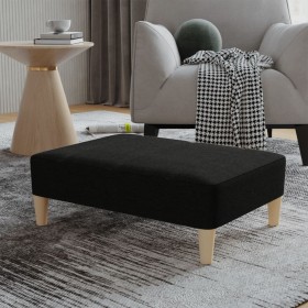 Reposapiés de tela negro 78x56x32 cm de , Otomanas - Ref: Foro24-337801, Precio: 83,16 €, Descuento: %