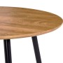 Mesa de comedor MDF color roble y negro 90x73,5 cm de , Mesas de cocina y de comedor - Ref: Foro24-248300, Precio: 118,04 €, ...