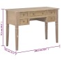 Escritorio de madera marrón 109,5x45x77,5 cm de , Escritorios - Ref: Foro24-280072, Precio: 254,84 €, Descuento: %