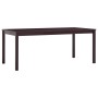 Conjunto de comedor 9 piezas madera de pino marrón oscuro de , muebles para cocinas y comedores - Ref: Foro24-283389, Precio:...