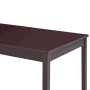 Conjunto de comedor 9 piezas madera de pino marrón oscuro de , muebles para cocinas y comedores - Ref: Foro24-283389, Precio:...