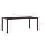 Conjunto de comedor 9 piezas madera de pino marrón oscuro de , muebles para cocinas y comedores - Ref: Foro24-283389, Precio:...
