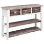 Aparador de madera marrón envejecido 115x30x76 cm de , Aparadores - Ref: Foro24-284164, Precio: 133,46 €, Descuento: %