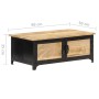 Mesa de centro de madera maciza de mango 90x50x35 cm de , Mesas de centro - Ref: Foro24-289103, Precio: 176,14 €, Descuento: %