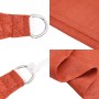 Toldo de vela terracota HDPE 160 g/m² 3x3x4,2 m de , Sombrillas - Ref: Foro24-311364, Precio: 22,60 €, Descuento: %