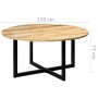 Mesa de comedor de madera maciza de mango 150x73 cm en Mesas de comedor | Comprar online en Foru.es