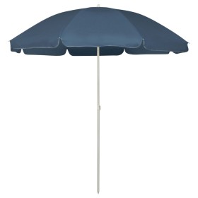 Sombrilla de playa azul 240 cm de , Sombrillas - Ref: Foro24-314704, Precio: 28,93 €, Descuento: %