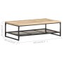 Mesa de centro de madera maciza de mango 110x60x35 cm de , Mesas de centro - Ref: Foro24-320244, Precio: 149,57 €, Descuento: %