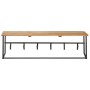 Perchero con borde natural madera maciza de acacia 100x34x38 cm de , Percheros para sombreros y abrigos - Ref: Foro24-320250,...