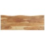 Perchero con borde natural madera maciza de acacia 100x34x38 cm de , Percheros para sombreros y abrigos - Ref: Foro24-320250,...