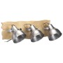 Lámpara de pared industrial madera mango plateado E27 68x23 cm de , Lámparas - Ref: Foro24-320596, Precio: 61,56 €, Descuento: %