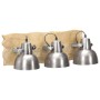 Lámpara de pared industrial madera mango plateado E27 68x23 cm de , Lámparas - Ref: Foro24-320596, Precio: 61,56 €, Descuento: %