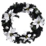 Corona de Navidad con luces LED verde 60 cm PVC de , Luces de Navidad - Ref: Foro24-320977, Precio: 48,82 €, Descuento: %