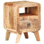 Mesita de noche de madera de mango rugosa 30x30x41 cm de , Aparadores - Ref: Foro24-321616, Precio: 92,01 €, Descuento: %