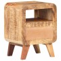 Mesita de noche de madera de mango rugosa 30x30x41 cm de , Aparadores - Ref: Foro24-321616, Precio: 92,01 €, Descuento: %