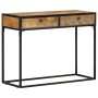 Mesa consola de madera maciza de mango 100x35x75 cm de , Mesas auxiliares - Ref: Foro24-321713, Precio: 151,76 €, Descuento: %