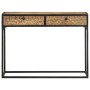 Mesa consola de madera maciza de mango 100x35x75 cm de , Mesas auxiliares - Ref: Foro24-321713, Precio: 151,76 €, Descuento: %