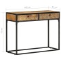 Mesa consola de madera maciza de mango 100x35x75 cm de , Mesas auxiliares - Ref: Foro24-321713, Precio: 151,76 €, Descuento: %