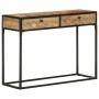 Mesa consola de madera maciza de mango 100x35x75 cm de , Mesas auxiliares - Ref: Foro24-321713, Precio: 151,76 €, Descuento: %