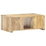Mesa de centro de madera maciza de mango 90x50x35 cm de , Mesas de centro - Ref: Foro24-321801, Precio: 203,33 €, Descuento: %