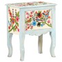Mesita de noche pintada a mano madera maciza mango 40x30x50 cm de , Mesitas de noche - Ref: Foro24-323541, Precio: 108,04 €, ...