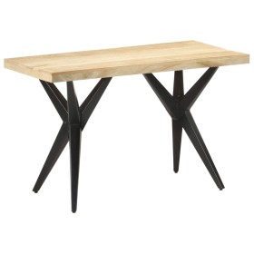 Mesa de comedor de madera maciza de mango 120x60x76 cm de , Mesas de cocina y de comedor - Ref: Foro24-323560, Precio: 233,99...