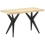 Mesa de comedor de madera maciza de mango 120x60x76 cm de , Mesas de cocina y de comedor - Ref: Foro24-323560, Precio: 233,99...