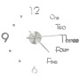 Reloj 3D de pared con diseño moderno plateado 100 cm XXL de , Relojes de pared - Ref: Foro24-325155, Precio: 28,97 €, Descuen...
