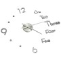 Reloj 3D de pared con diseño moderno plateado 100 cm XXL de , Relojes de pared - Ref: Foro24-325155, Precio: 28,97 €, Descuen...