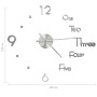 Reloj 3D de pared con diseño moderno plateado 100 cm XXL de , Relojes de pared - Ref: Foro24-325155, Precio: 28,97 €, Descuen...