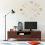 Reloj 3D de pared con diseño moderno dorado 100 cm XXL de , Relojes de pared - Ref: Foro24-325157, Precio: 18,60 €, Descuento: %