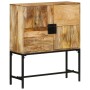 Aparador de madera maciza de mango rugosa 80x30x95 cm de , Taquillas y armarios de almacenamiento - Ref: Foro24-351713, Preci...