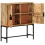 Aparador de madera maciza de mango rugosa 80x30x95 cm de , Taquillas y armarios de almacenamiento - Ref: Foro24-351713, Preci...