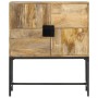 Aparador de madera maciza de mango rugosa 80x30x95 cm de , Taquillas y armarios de almacenamiento - Ref: Foro24-351713, Preci...