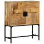Aparador de madera maciza de mango rugosa 80x30x95 cm de , Taquillas y armarios de almacenamiento - Ref: Foro24-351713, Preci...