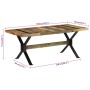 Mesa de comedor madera maciza reciclada 180x90x73 cm de , Mesas de cocina y de comedor - Ref: Foro24-351730, Precio: 255,18 €...